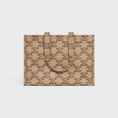 LARGE CABAS THAIS IN TEXTILE WITH TRIOMPHE CAMEL - Image 3